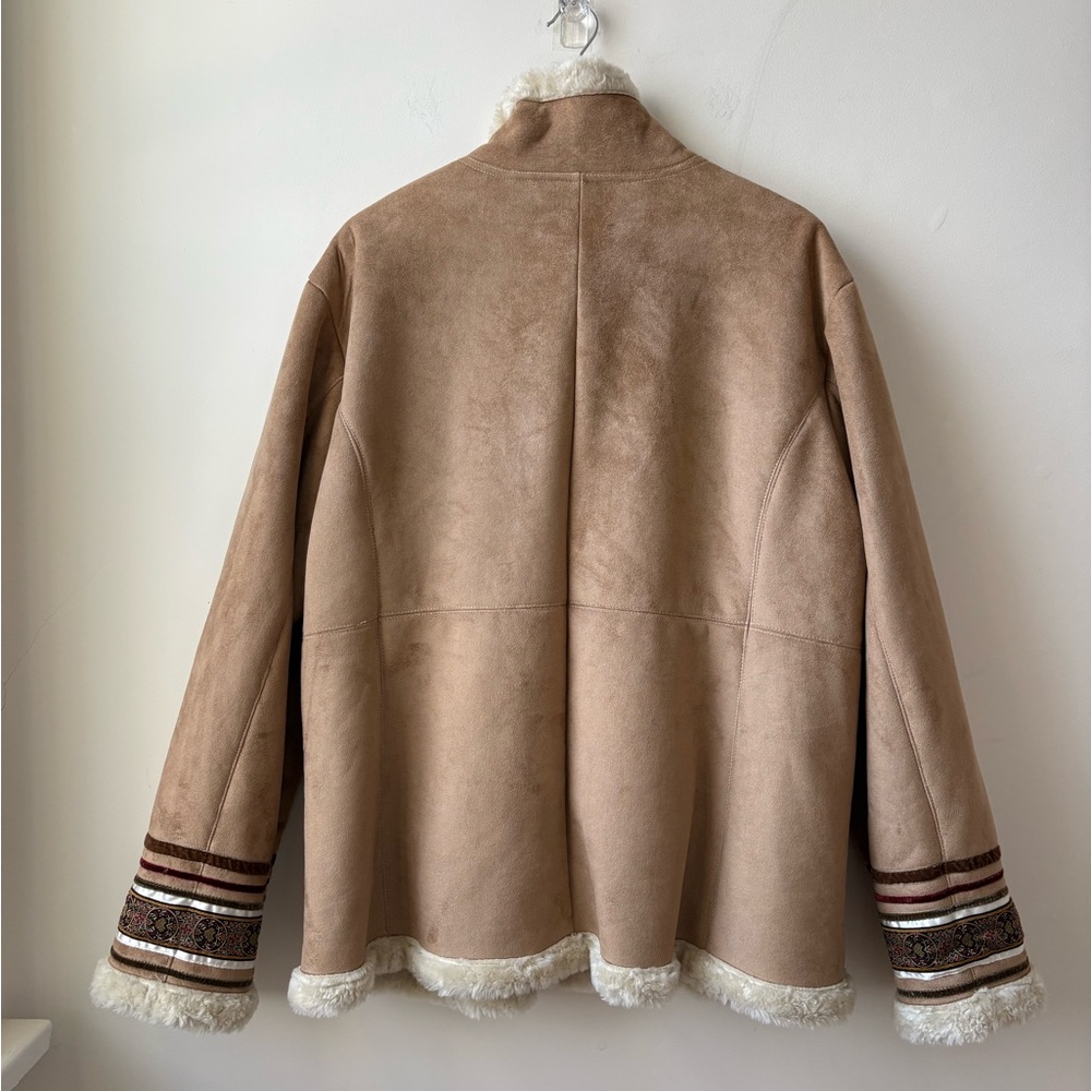 Y2K Faux Suede Shearling Jacket - Picture 12 of 13